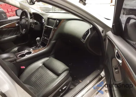 2014 Infiniti Q50 Hybrid Premium/Sport z USA, uszkodzony, nr VIN JN1AV7AR1EM703282